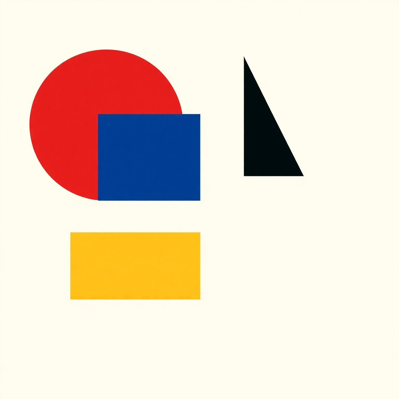 Bauhaus-inspired geometric composition representing industrial design